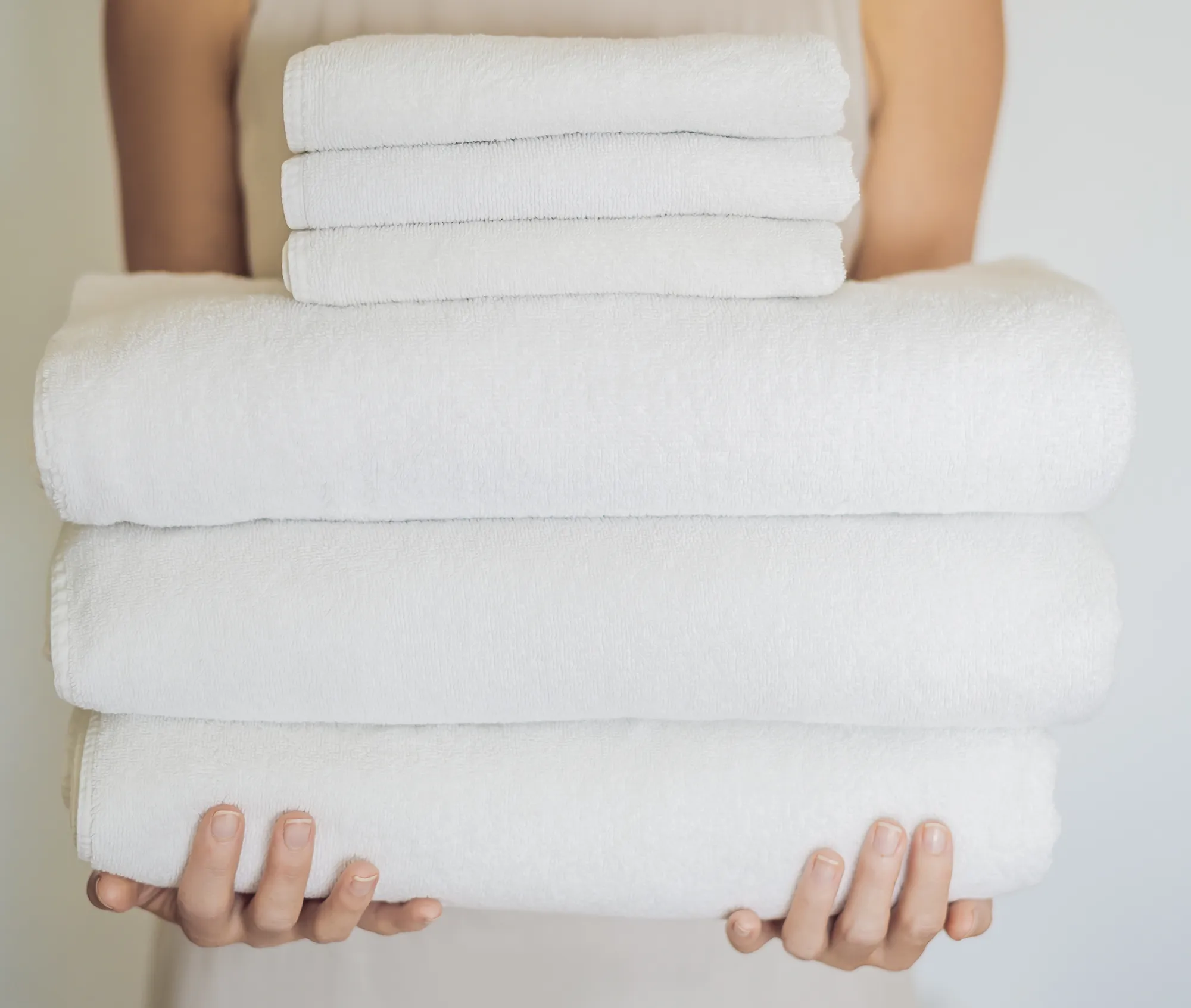 Image of a stack of folded laundry