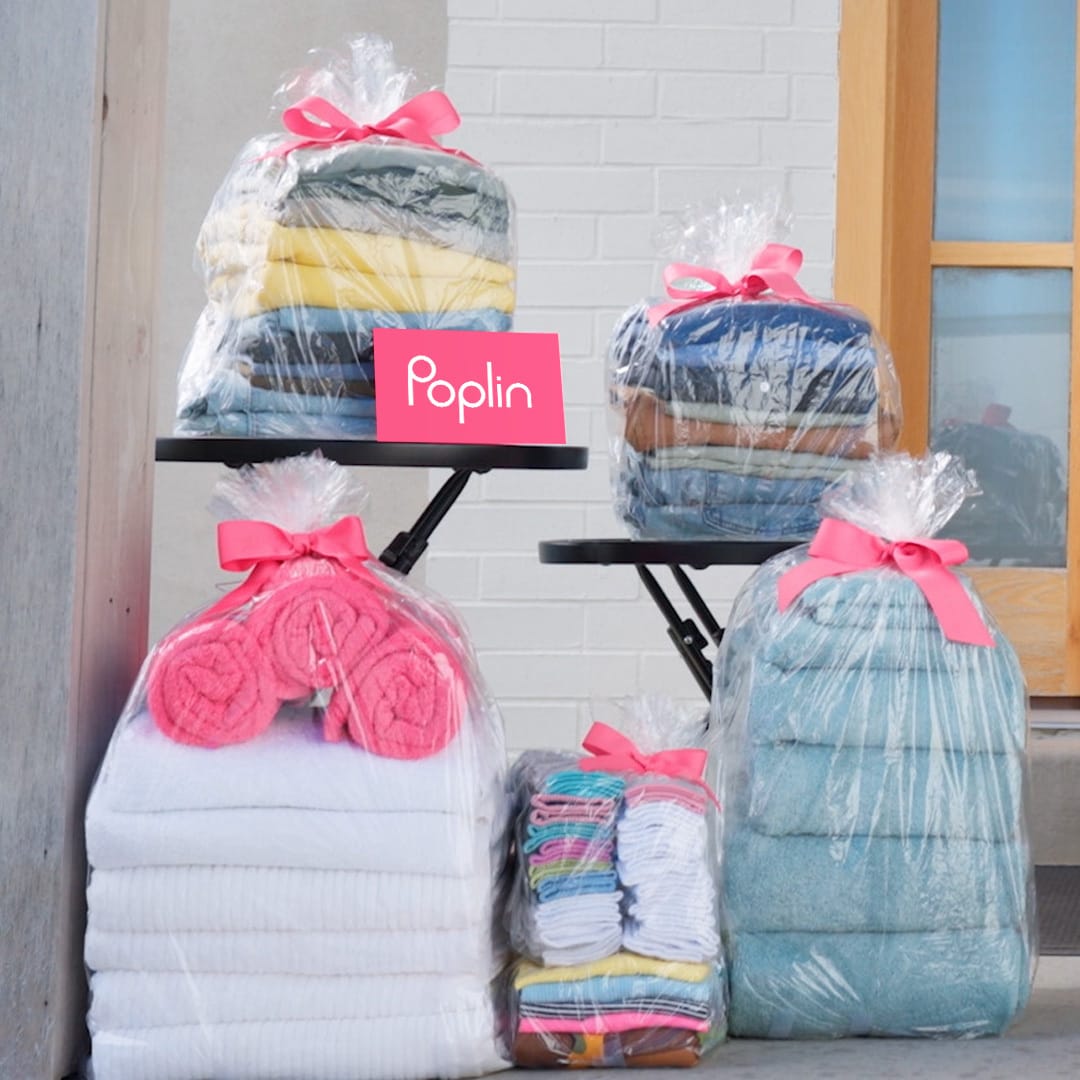 Poplin laundry bags