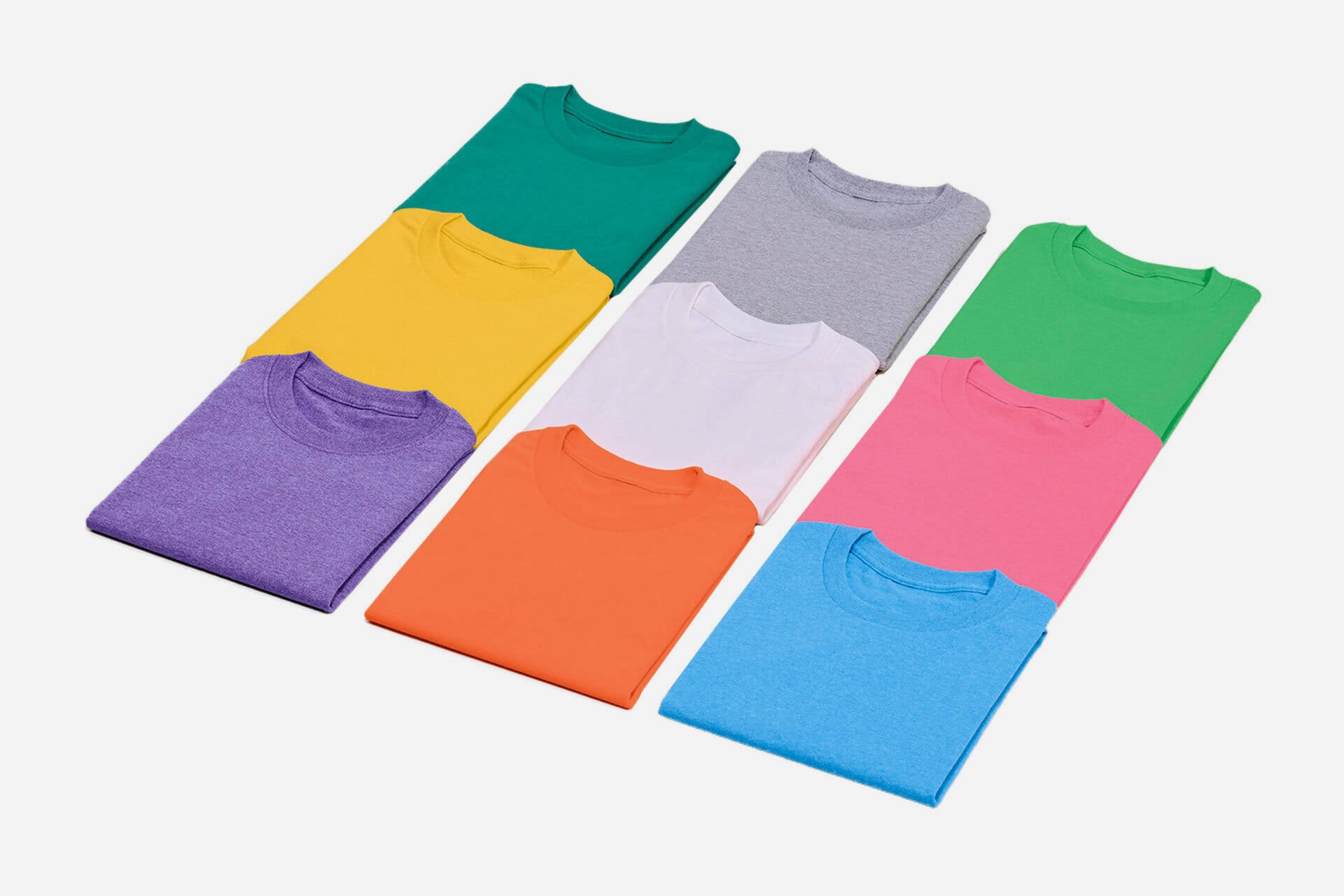 Folded T-shirts