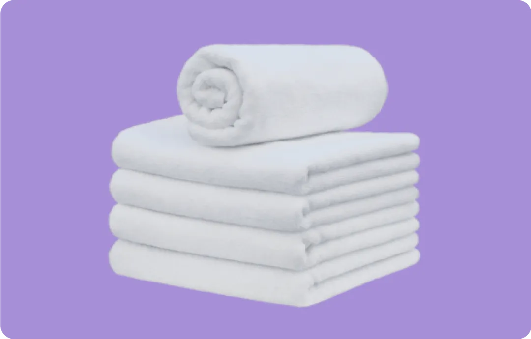 White towels